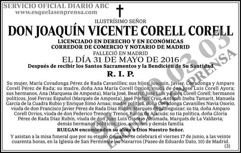 Joaquín Vicente Corell Corell